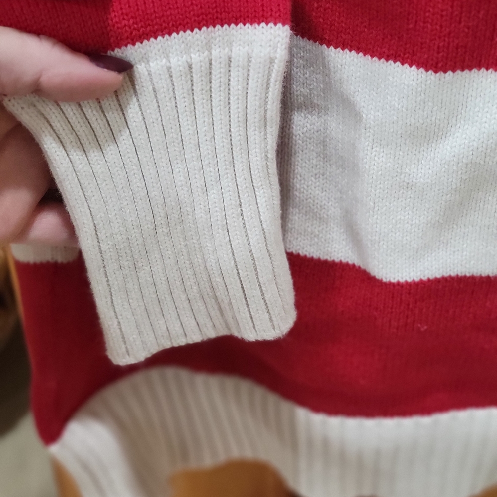 Ralph Lauren Bold Red and White Striped Sweater - Picture 7 of 7